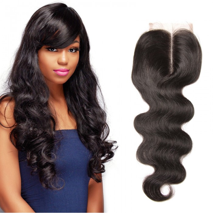 UNice 3 Bundles Brazilian Body Wave With Lace Closure | UNice