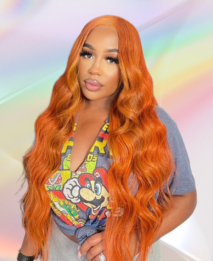 Ginger Color 4x0.75 Lace Body Wave Wig