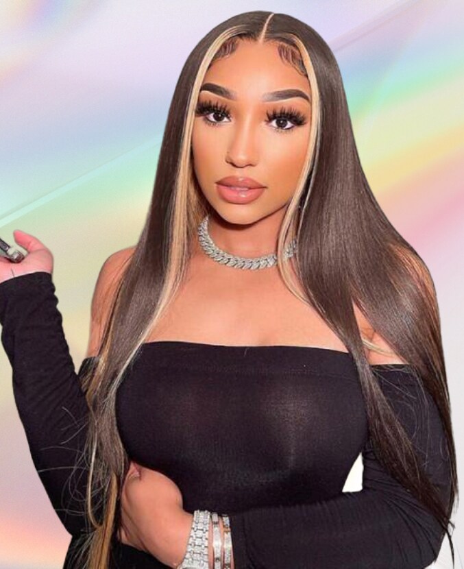Highlight Ombre TL27 Straight Lace Part Wigs