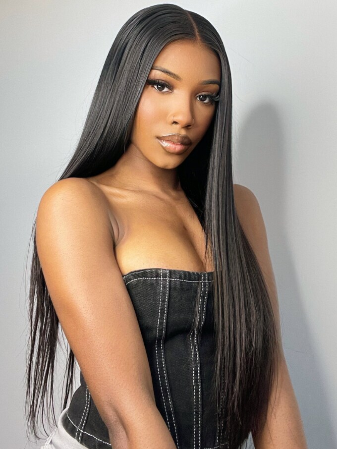 UNice Wear Go Pre Cut Lace 6x4.5/ 4x4 / 5x5 Transparent Lace Straight Black Quick & Easy Glueless Air Wig
